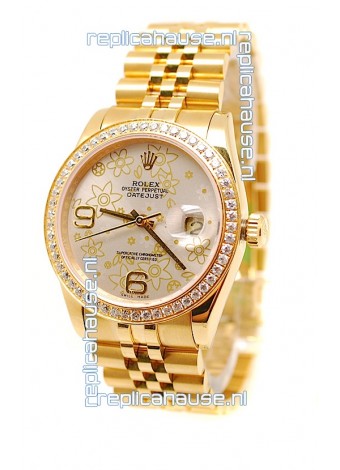 Rolex Datejust Floral Motif 2011 Edition Swiss Replica Watch
