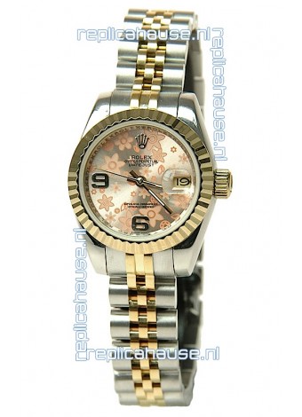 Rolex Floral Motif Datejust Ladies Replica Watch