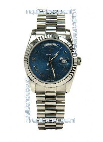 Rolex Day Date-Silver Japanese Replica Watch