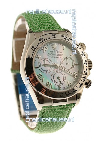 Rolex Daytona Cosmograph Swiss Replica Watch in Green Pearl Dial