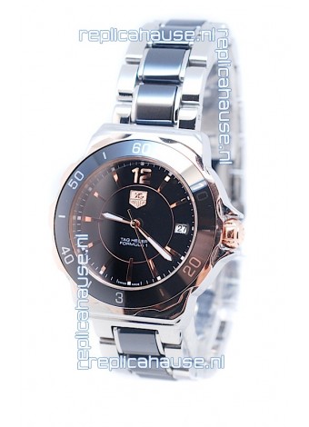 Tag Heuer Formula 1 Quartz Rose Gold Black Ceramic Watch