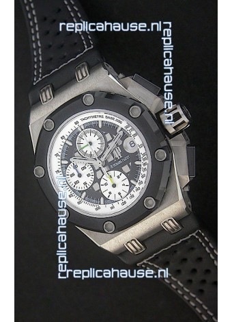 Audemars Piguet Royal Oak Offshore Rubens Barrichello Titanium Swiss Watch - Secs hand 12 O Clock