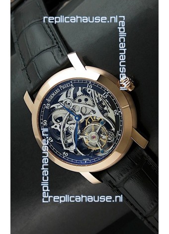 Audemars Piguet Jules Audemars Tourbillon Swiss Watch in Pink Gold