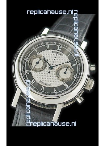 Breguet REF 1775 Swiss Replica Watch in Grey & Silver Dial