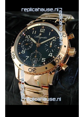 Breguet Aeronavale Swiss Replica Watch in Pink Gold