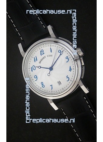 Breguet De La Marine Swiss Replica Steel Watch in White Dial