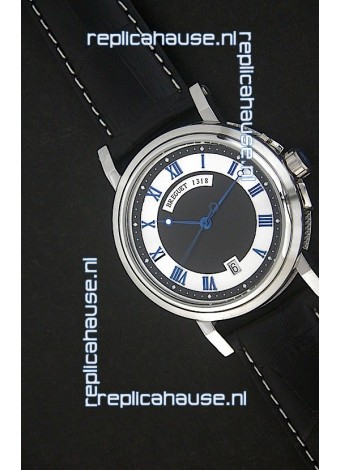 Breguet De La Marine Swiss Replica Watch in Black & White Dial