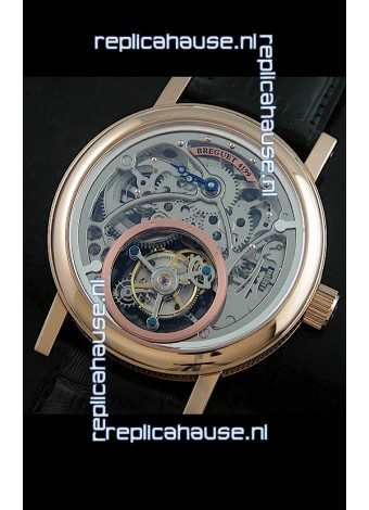 Breguet 4199 Swiss Watch in Grey Skeleton Tourbillon Watch