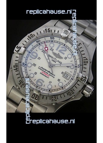 Breitling Superocean Swiss Replica Watch in White Dial