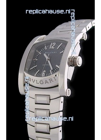 Bvlgari Assioma Japanese Replica Automatic Watch in Black Dial