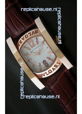 Bvlgari Assioma Japanese Replica Quartz Watch in White Dial