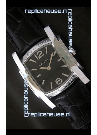 Bvlgari Assioma Japanese Replica Quartz Watch in Black Dial