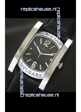 Bvlgari Assioma Japanese Replica Quartz Watch in Black Dial