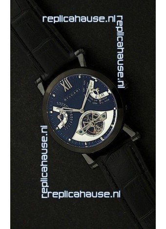 Bvlgari Sotirio Japanese Replica Automatic Watch in Blue Dial