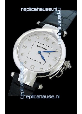 Cartier Pasha de Swiss Replica Automatic Watch in White Dial