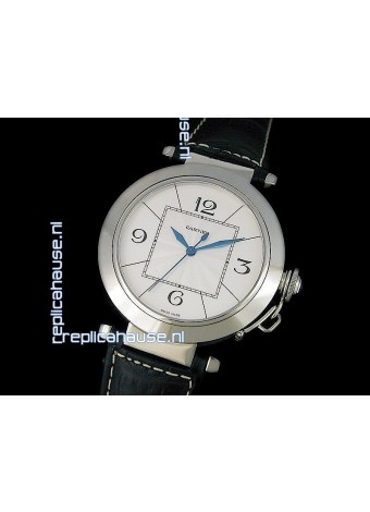 Cartier Pasha de Swiss Replica Automatic Watch in White Dial