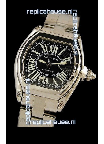 Cartier Roadster Swiss Replica Automatic Watch in Black Dial