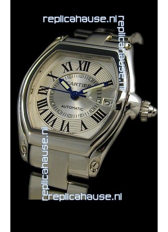 Cartier Roadster Swiss Replica Watch in White Dial
