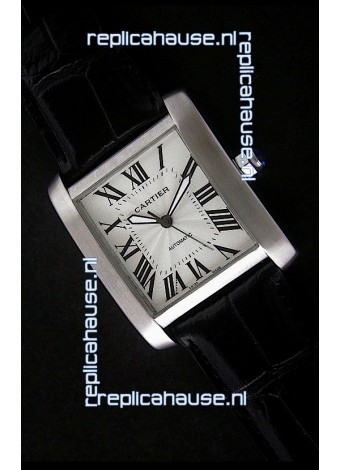 Cartier Tank 100 Japanese Replica Watch in White Dial