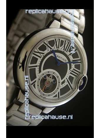 Cartier Ballon de Japanese Replica Watch in Black layerd Dial