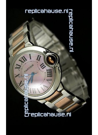 Ballon De Bleu Cartier Two tone Pink Gold Swiss Watch