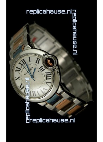 Ballon De Bleu Cartier Two tone Pink Gold Swiss Watch