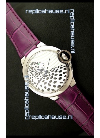 Ballon De Cartier Watch in Leopard Dial