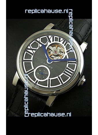 Ballon De Cartier Flying Tourbillon Japanese Replica Watch - Steel Case