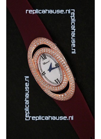 Chopard Xtravagza Swiss Replica Watch in Brown Strap
