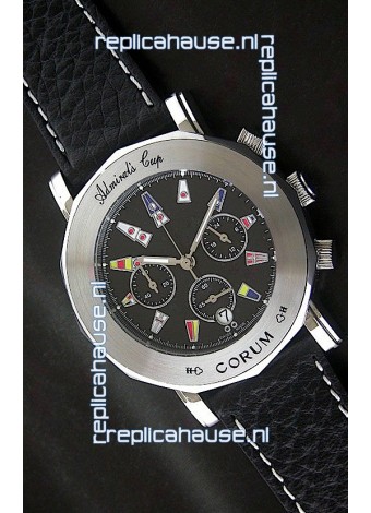 Corum Admiral's Cup Japanese Replica Watch in Black Dial