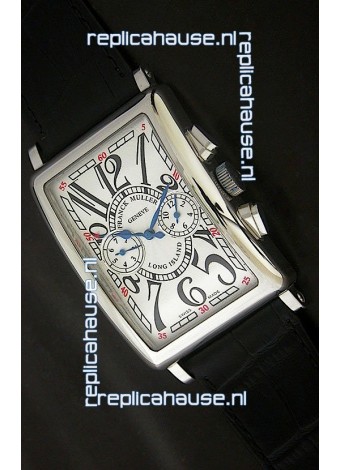 Franck Muller Long Island Japanese Replica Watch in White Dial
