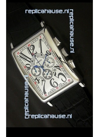 Franck Muller Long Island Japanese Replica Watch in White Dial