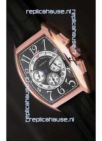 Franck Muller Tourbillon Japanese Replica Watch in Black Dial