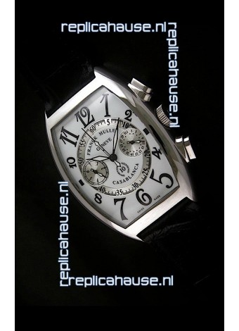 Franck Muller Casa Blanca Japanese Replica Watch in White Dial