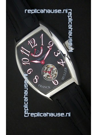 Franck Muller Tourbillon Japanese Replica Watch in Black Dial