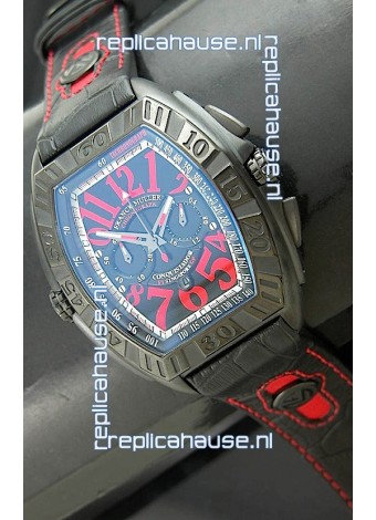 Franck Muller SingaporeGP Series 2009 Japanese Replica Watch in Blue Dial