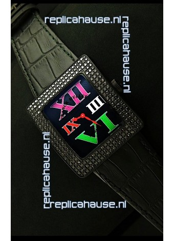 Franck Muller Geneve Infinity Japanese Special PVD Watch in Multi Color Roman Markers