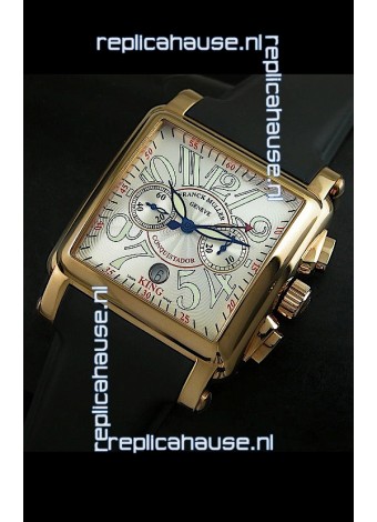 Franck Muller King Conquistador Cortez 10000 Rose Gold Swiss Replica Watch