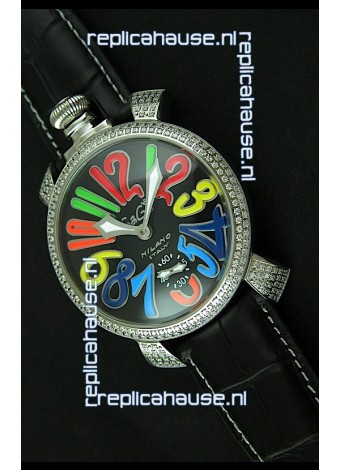 Gaga Milano Italy Manuale Replica Japanese Watch in Colorful Markers