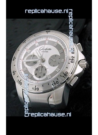 Glashuette Sport Evolution Swiss Chrono Watch in White Dial
