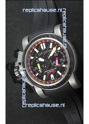 Graham Chronofighter Commander Swiss Replica Watch in Black Dial