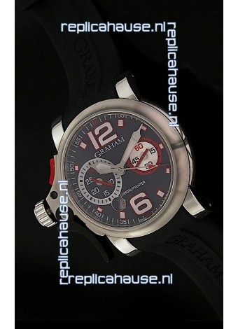 Graham Chronofighter Swiss Replica Watch in Black Dial
