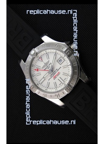 Breitling Avenger II GMT Swiss 1:1 Mirror Replica Watch in White Dial 
