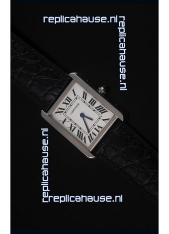 Cartier Tank Solo Swiss Quartz Leather Strap Small Size 24MM Wide