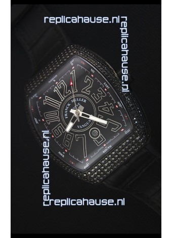 Franck Muller Vanguard Swiss Replica Watch in PVD Coated Case