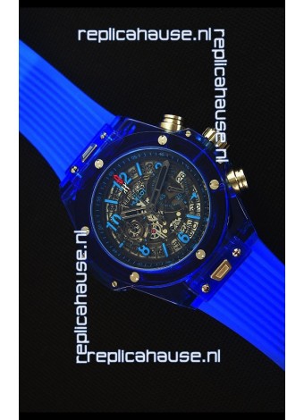 Hublot Big Bang Unico Blue Sapphire Quartz Replica Watch 45MM