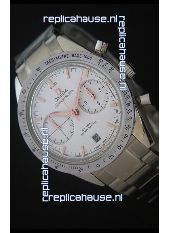 Omega Speedmaster 57 Co-Axial Chronograph in Pink Gold Markers Swiss Watch