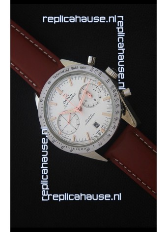 Omega Speedmaster 57 Co-Axial Chronograph Watch in Brown Leather Strap