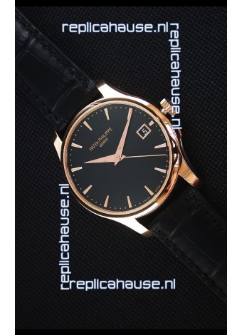 Patek Philippe #Ref 5227 Yellow Gold Watch in Black Dial 1:1 Swiss Replica Watch 