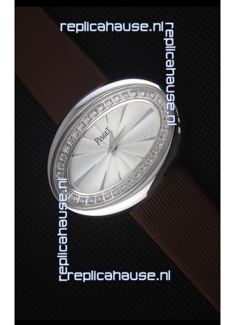 Piaget Limelight Magic Hour Swiss Quartz Steel Case in Black Strap
